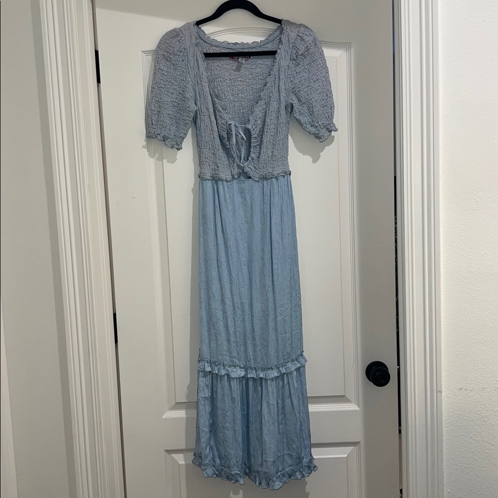 Urban Outfitters light blue Picnic Time Midi Dress size XS - Picture 3 of 5